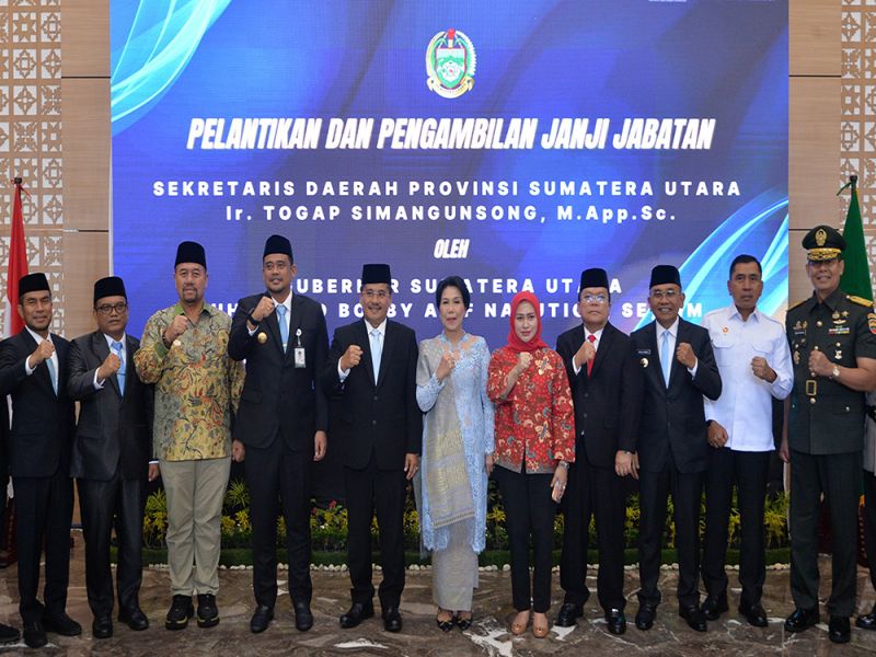 Bobby Nasution Lantik Togap Simangunsong Jadi Sekdaprov Sumut