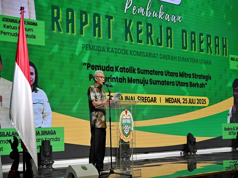 Wagub Surya Ajak Pemuda Katolik Jadi Bagian dari Kolaborasi ‘Sumut Berkah’