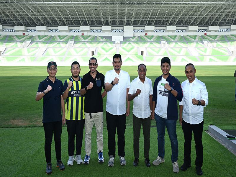 Beri Support ke PSMS, Bobby Nasution Pastikan Stadion Utama Sumut Siap Digunakan