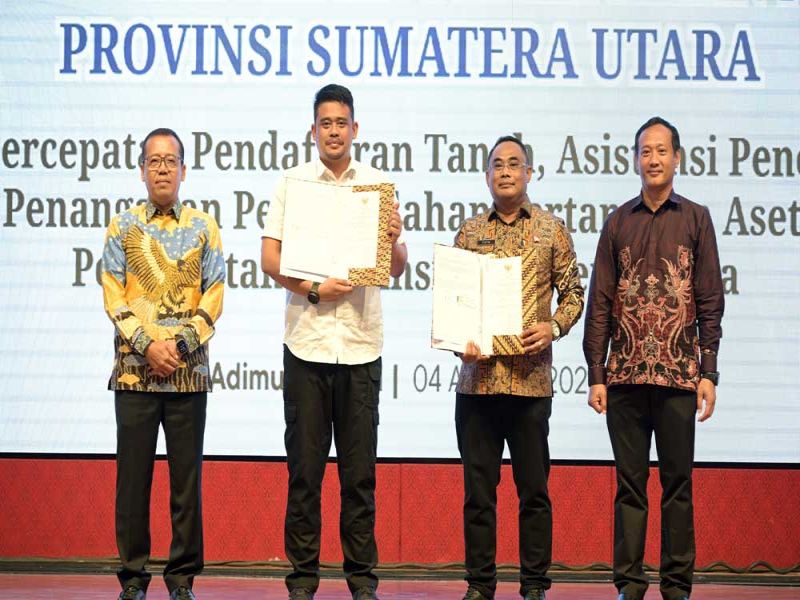 Peluncuran Layanan Peralihan Hak Atas Tanah secara Elektronik, Bobby Nasution Tekankan Peran Kementerian ATR/BPN Krusial Jaga Stabilitas Keamanan