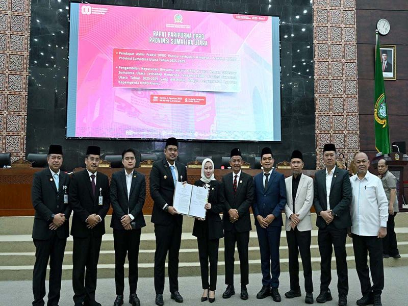 Gubernur Bobby Nasution dan DPRD Sumut Setujui Ranperda RPJMD 2025-2029