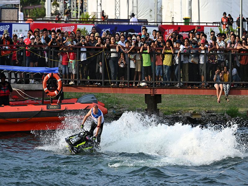 Hari ke-3 Aquabike, Masyarakat Padati Venue di Balige