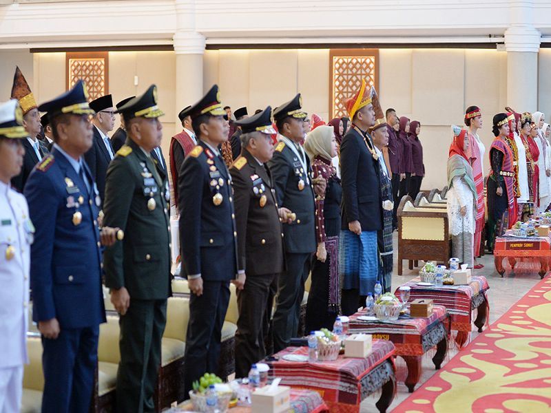 Bobby Nasution Bersama Forkopimda Ikuti Upacara Detik-detik Proklamasi di Istana Negara