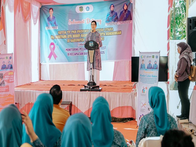 Kahiyang Ayu Ajak Kader Posyandu Padanglawas Terus Sosialisasikan Pentingnya Deteksi Dini Kanker Leher Rahim