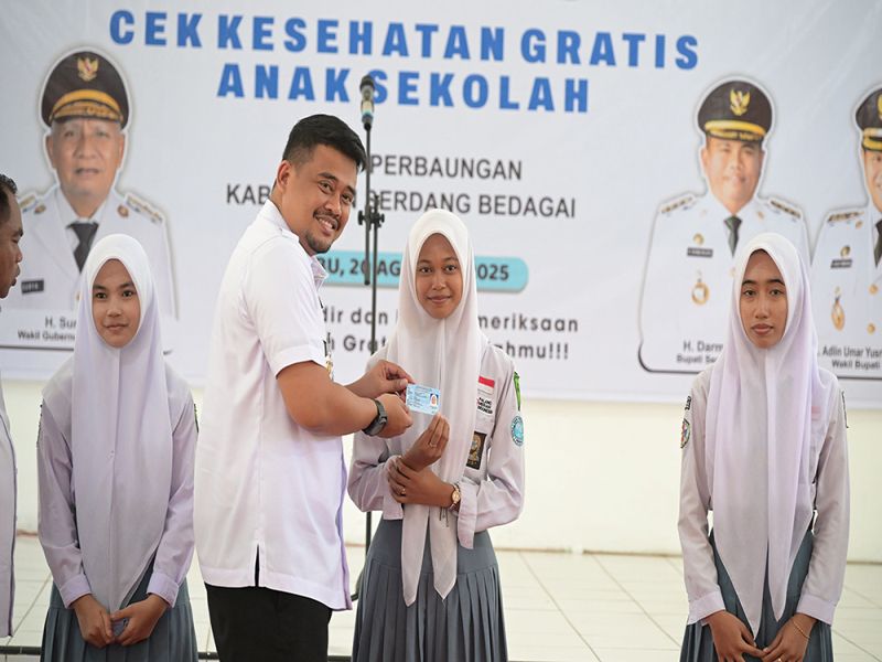 Siswa Sekolah di Sumut Kini Bisa Cek Kesehatan Gratis, Bobby Nasution Minta Segera Tindaklanjuti Apabila Ditemukan Penyakit