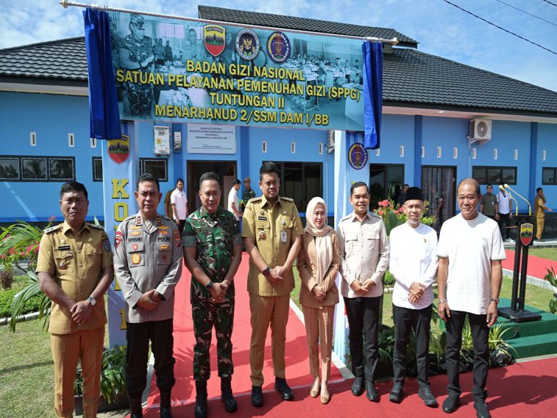 Peluncuran Dapur SPPG Menarhanud 2, Bobby Nasution Optimis Target 1.792 SPPG Bisa Tercapai