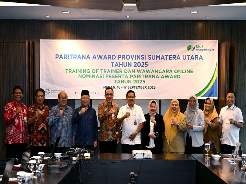 Buka Paritrana Award Sumut, Sekdaprov Pastikan Komitmen Pemprov Sumut Dukung Program BPJS Ketenagakerjaan