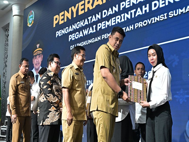 Serahkan SK 591 PPPK Pemprov Sumut, Bobby Nasution: Layani Rakyat Sebaik-baiknya