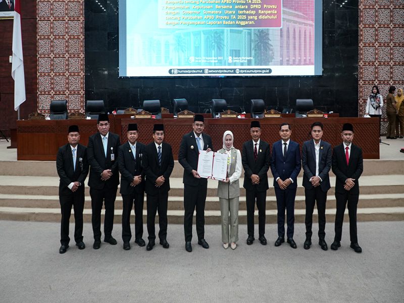 Ranperda P-APBD Sumut 2025 Disetujui