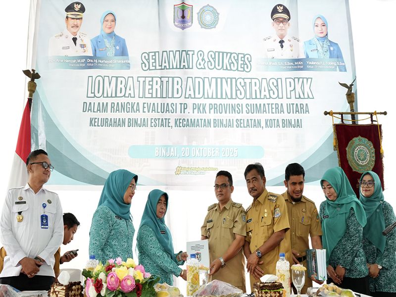 TP PKK Sumut Evaluasi Tahun 2025 di Binjai, Tekankan Pentingnya Tertib Administrasi