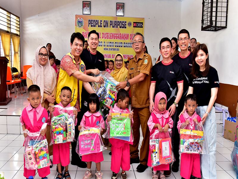 Pemprov Sumut Sambut Baik Kolaborasi Sosial “People on Purpose” Bank DBS dan Lion Club Bankers
