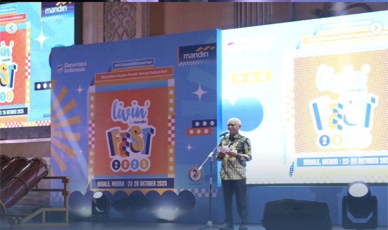 Wakil Gubernur Sumatera Utara Surya membuka kegiatan Livin’ Fest 2025