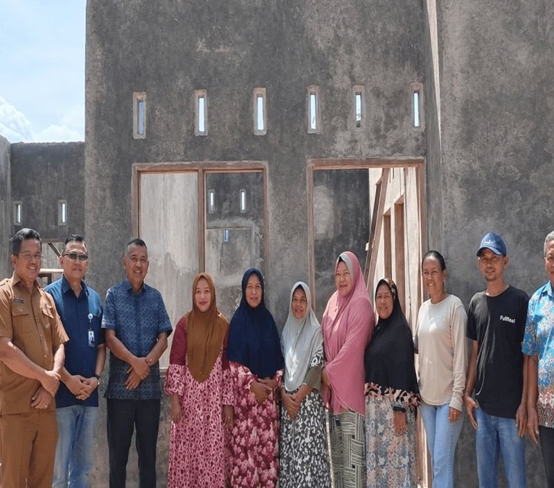 Dinas Perkim Provsu Meninjau Progres Pembangunan Hunian Tetap di Kecamatan Sorkam